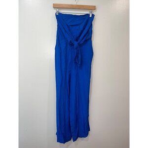 Abercrombie & Fitch Women's‎ Strapless royal blue romper Small